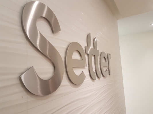 3D cut stainless steel letters