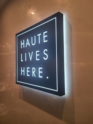 Halo-Face Lit fabricated steel box
