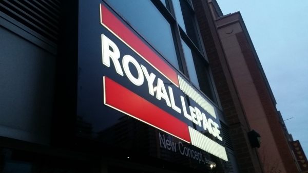Illuminated LED alumium box with cut out letters pushed out