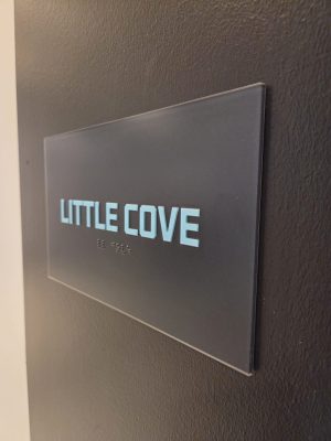 Custom office sign - 3D raised graphics with braille