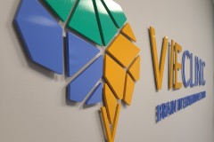 Multi Colors custom 3D cut aluminum logo