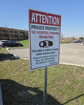 Custom private parking sign 24x36