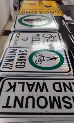 Peel project reflective signs