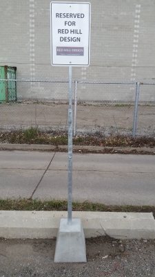 Red Hill design sign