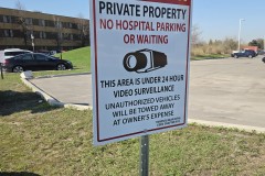 Custom private parking sign 24x36