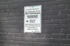 Unauthorized Parking Signs