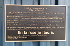 Bronze-plaque-with-raised-text-and-border-Rose