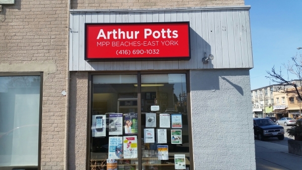 Sign box Arthur Potts