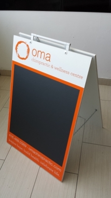Custom chalk a frame OMA