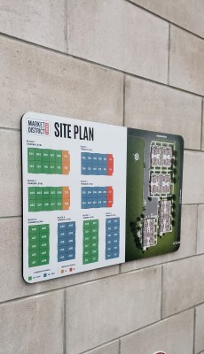 Custom site plan sign