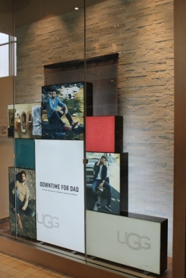 UGG custom sign boxes wall
