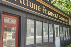 Custom 3D formed plastic letters with metallic bronze finish