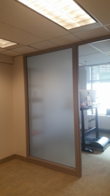 Frosted window D